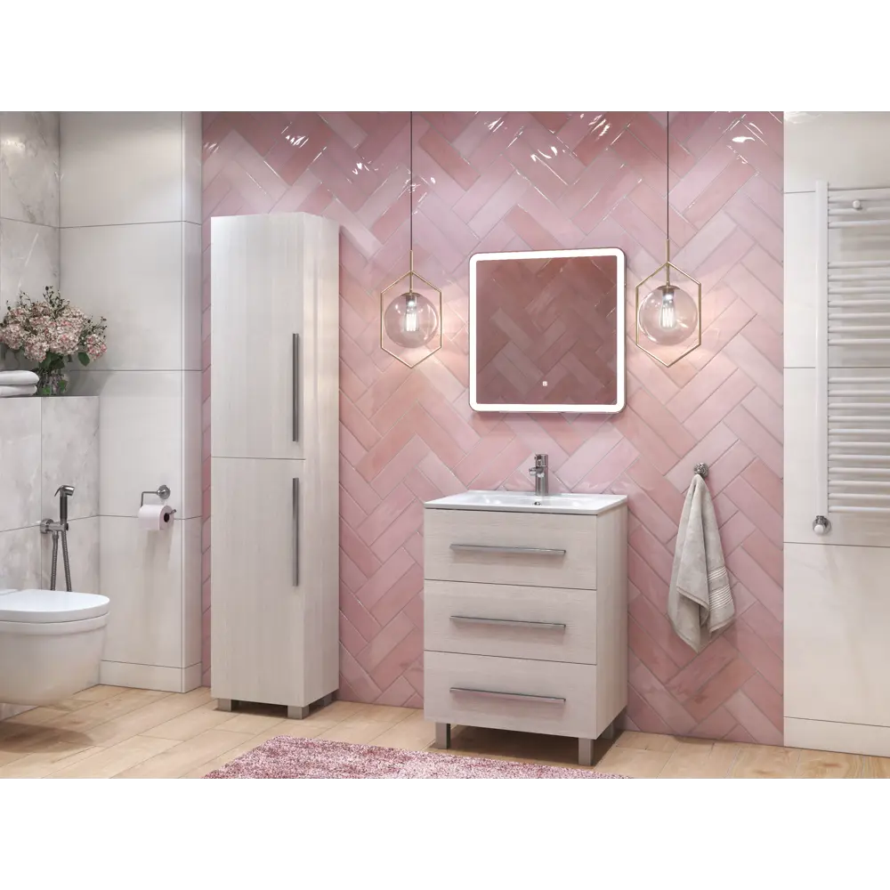 Пенал для ванной Vigo Yuma 189.2x40 см цвет ясень анкор STLM-2018448 - Вид №5