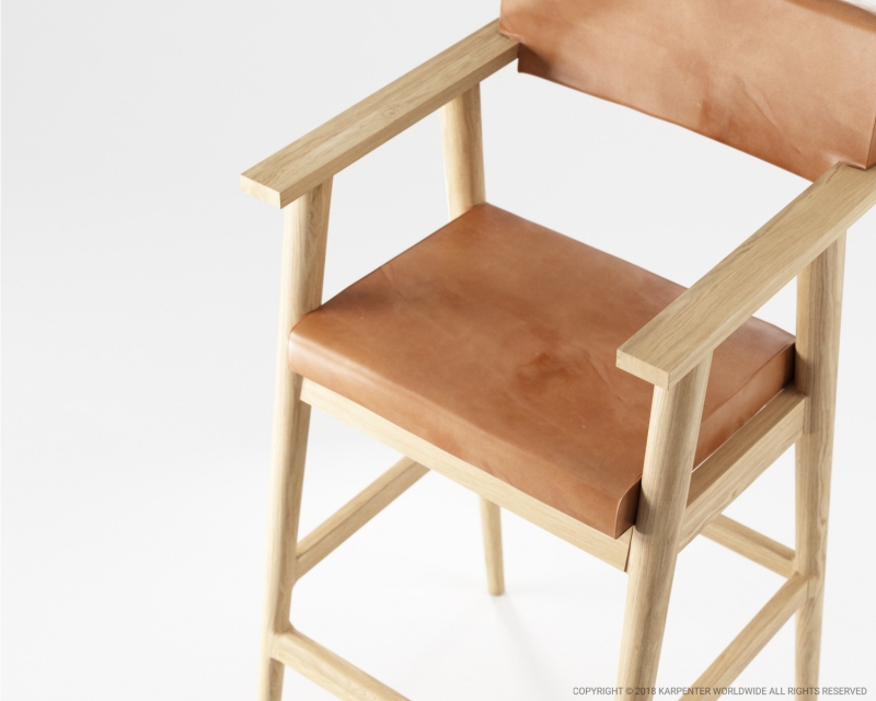 510_1119 Подлокотник барный с кожей Karpenter  - Вид №3