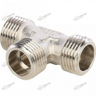 Тройник НР 1/2" никель STOUT SFT0018121212