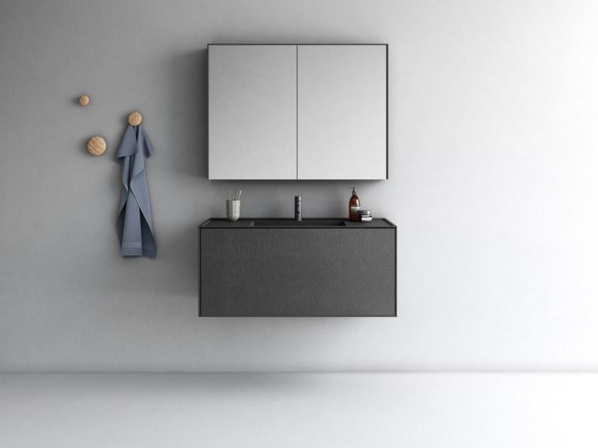 Fiora Настенная тумба под умывальник с ящиками Bloc sun-id-1492187 - Вид №11