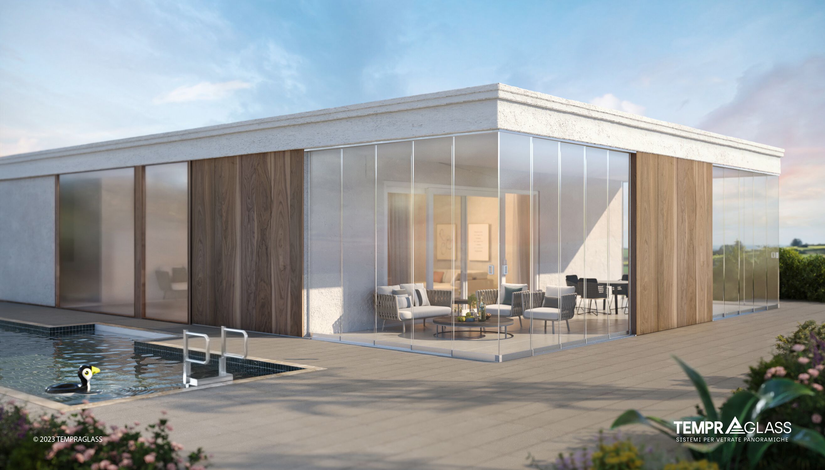 Sliding glass facade TEMPRAGLASS ARCH-00065225 - Вид №1