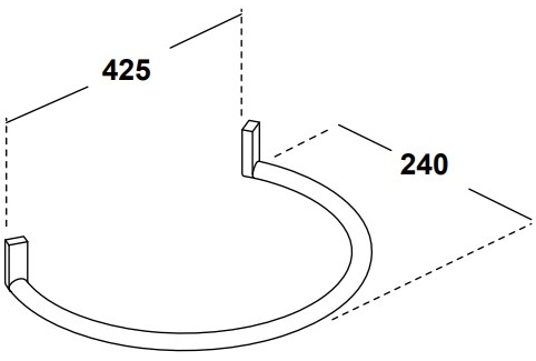 Olympia Ceramica Вешалка для полотенец Tutto evo Tpsc - Вид №1