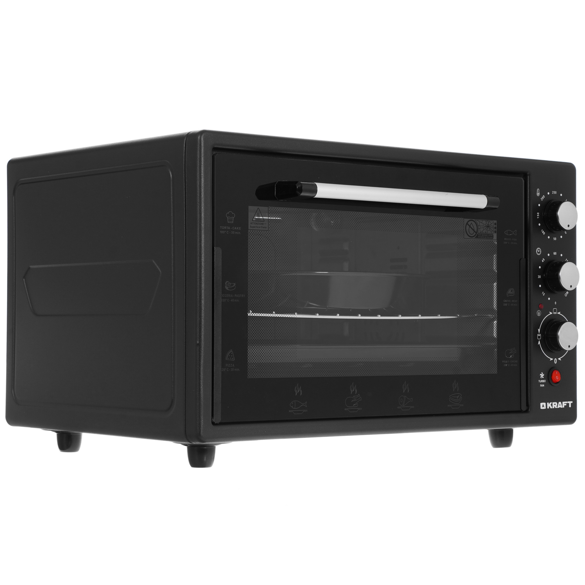 8189988 Мини-печь Kraft KF-MO 4506 BL черный STDN-0030798 - Вид №1