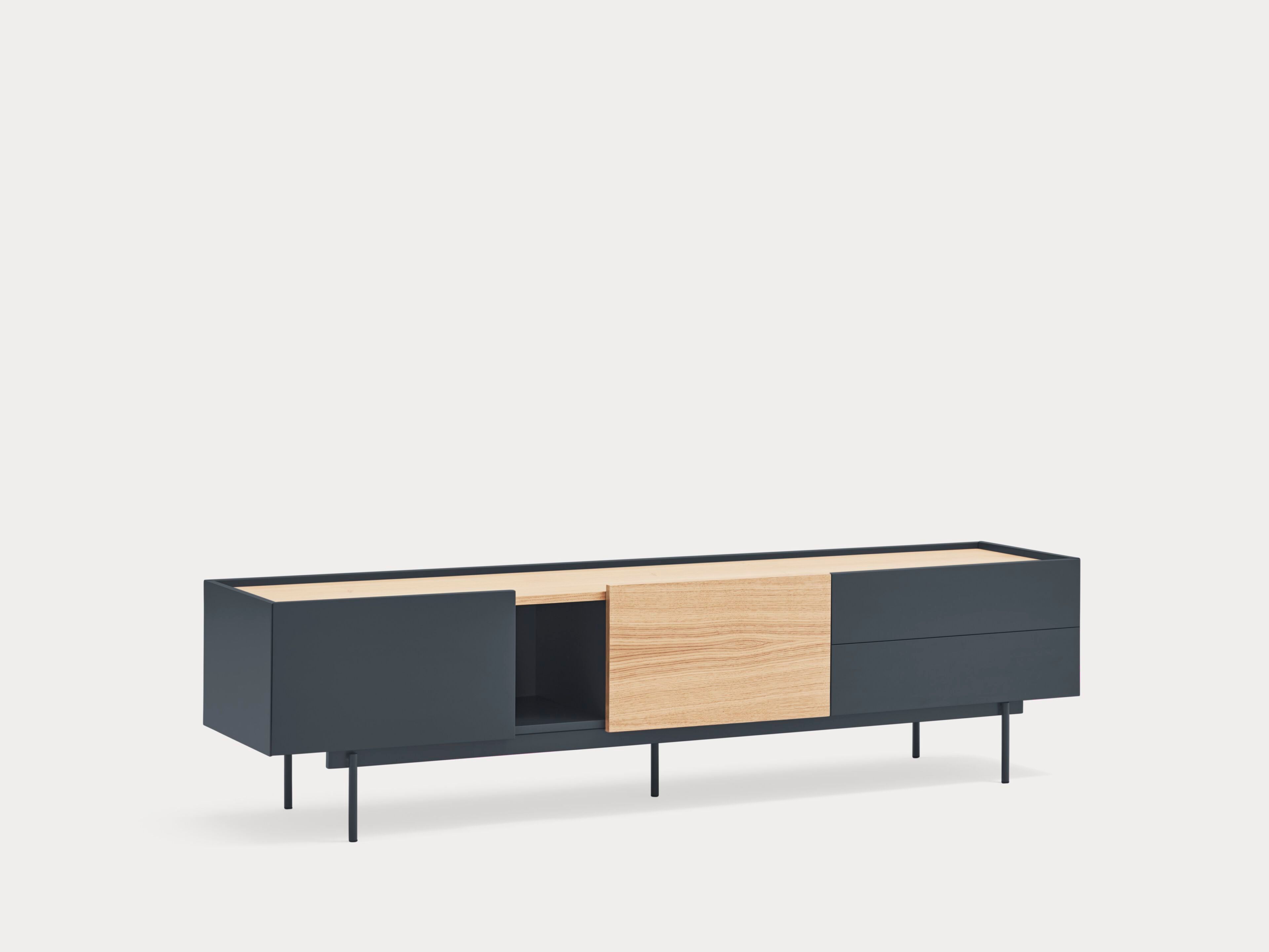 Шкаф для телевизора из МДФ с распашными дверцами TEULAT восемь ARCH-00073815 - Вид №9