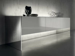 ACERBIS Буфет с подсветкой из стали и дерева с откидными дверцами