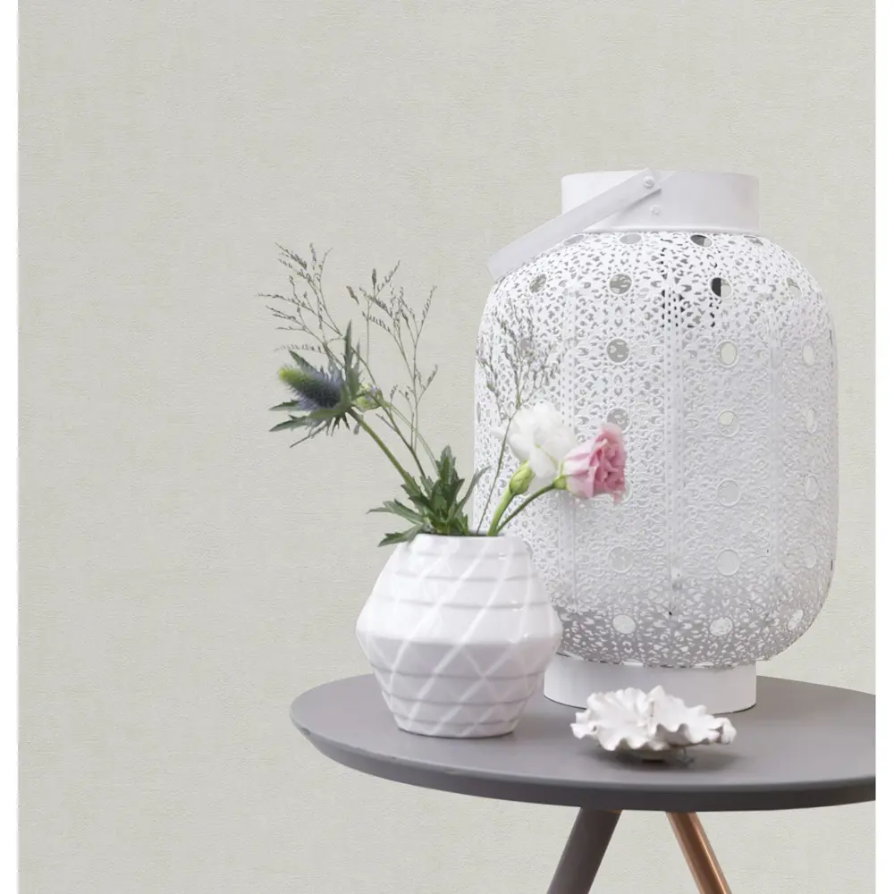 Обои на флизелиновой основе 0.53х10 м однотон цвет белый Ra 489965 Rasch Coriander STLM-2118498 - Вид №5