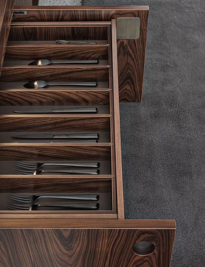 Minotti Комод из дерева и мрамора сахар-нуар Boteco sun-id-1483166 - Вид №7