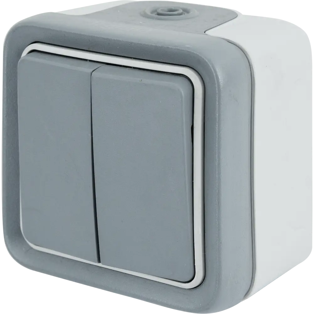 Переключатель Legrand Plexo 2 клавиши на 2 направления IP 55-IK 07, цвет серый STLM-2152695 - Вид №1
