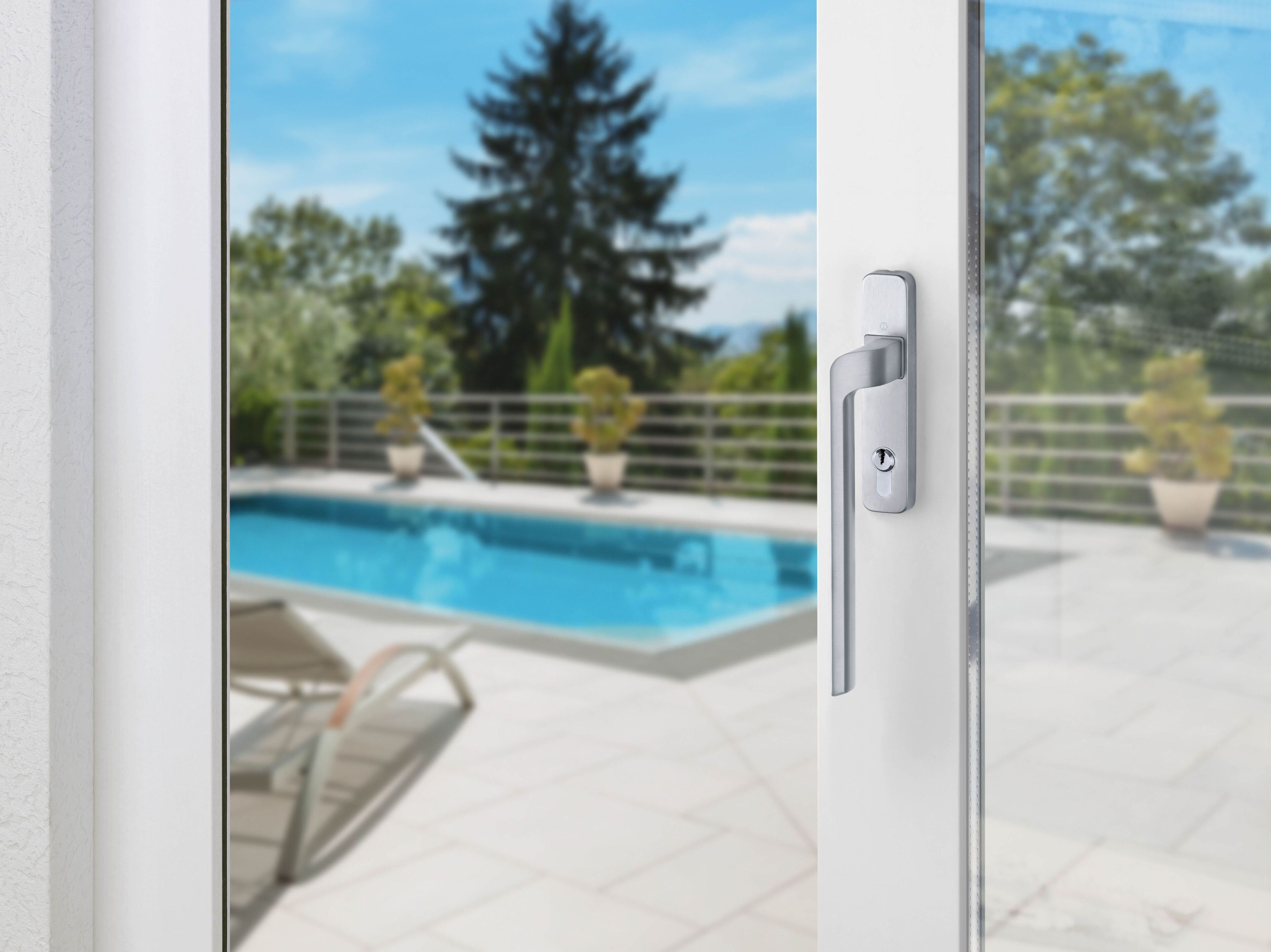 Латунная оконная ручка с замком HOPPE Венеция ARCH-00048852 - Вид №1