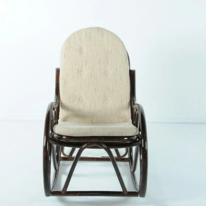 Кресло-качалка с подушкой 97х117 см темный коньяк Calamus Rotan VINOTTI  00-3885264 Коричневый