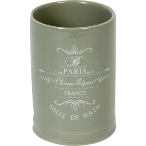 Стакан для зубных щёток Paris керамика цвет серый