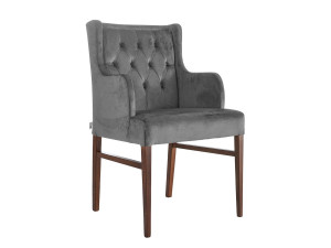 Мягкий стул capitonné с подлокотниками