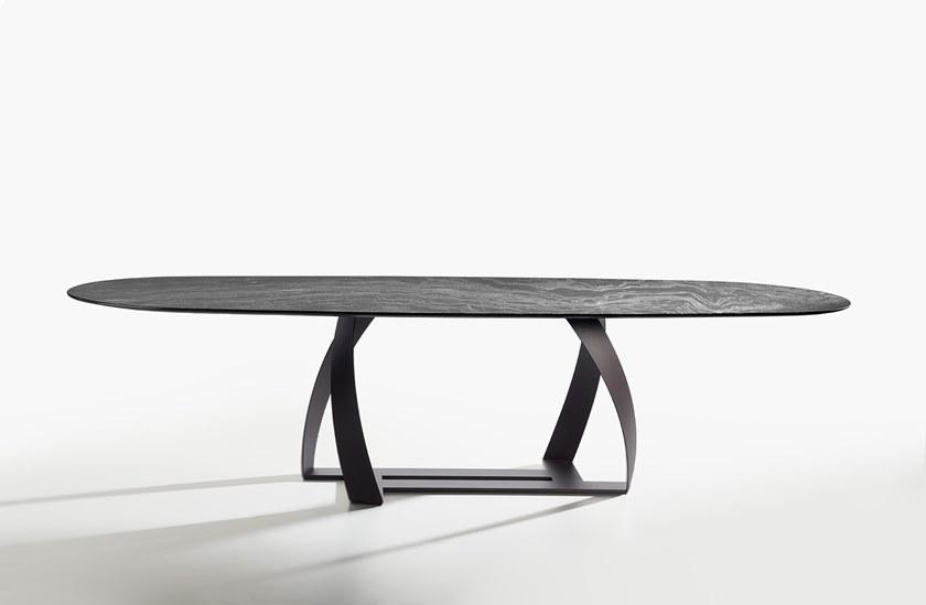 Potocco Овальный мраморный стол Bon bon 770/tg-o - Вид №1