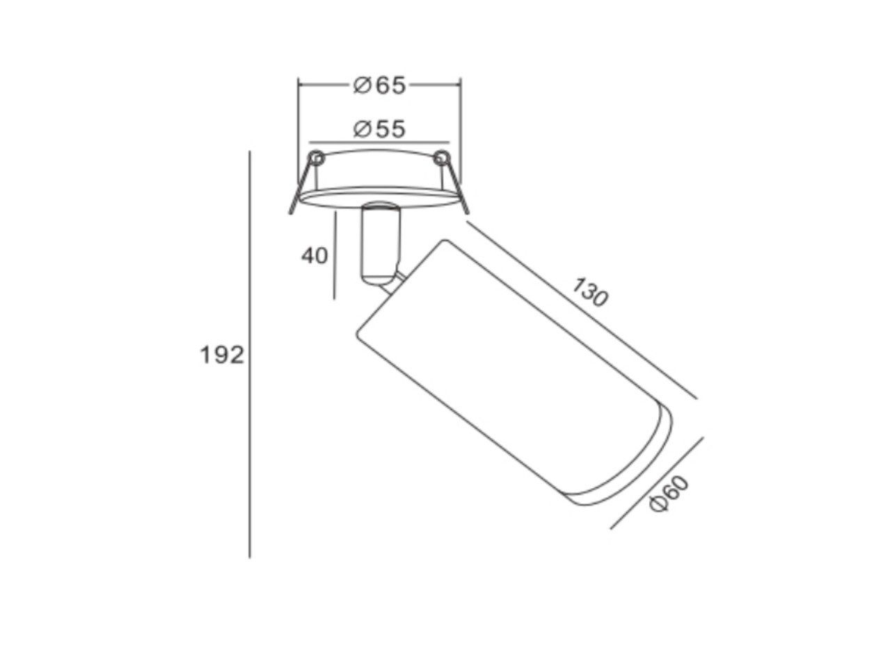 Регулируемая алюминиевая потолочная лампа Maytoni фокус ARCH-00039807 - Вид №6