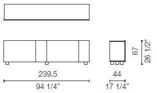 Cappellini Буфет лакированный с распашными дверцами El paso Ep_2o  - Вид №7