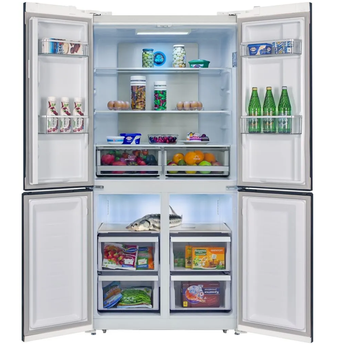 9021303 Холодильник многодверный   HIBERG RFQ-500DX NFGW Inverter белый STDN-0106464 - Вид №3