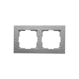 Рамка для розеток и выключателей Werkel Hammer W0022406 2 поста цвет серебряный 84684355 STLM-2053955