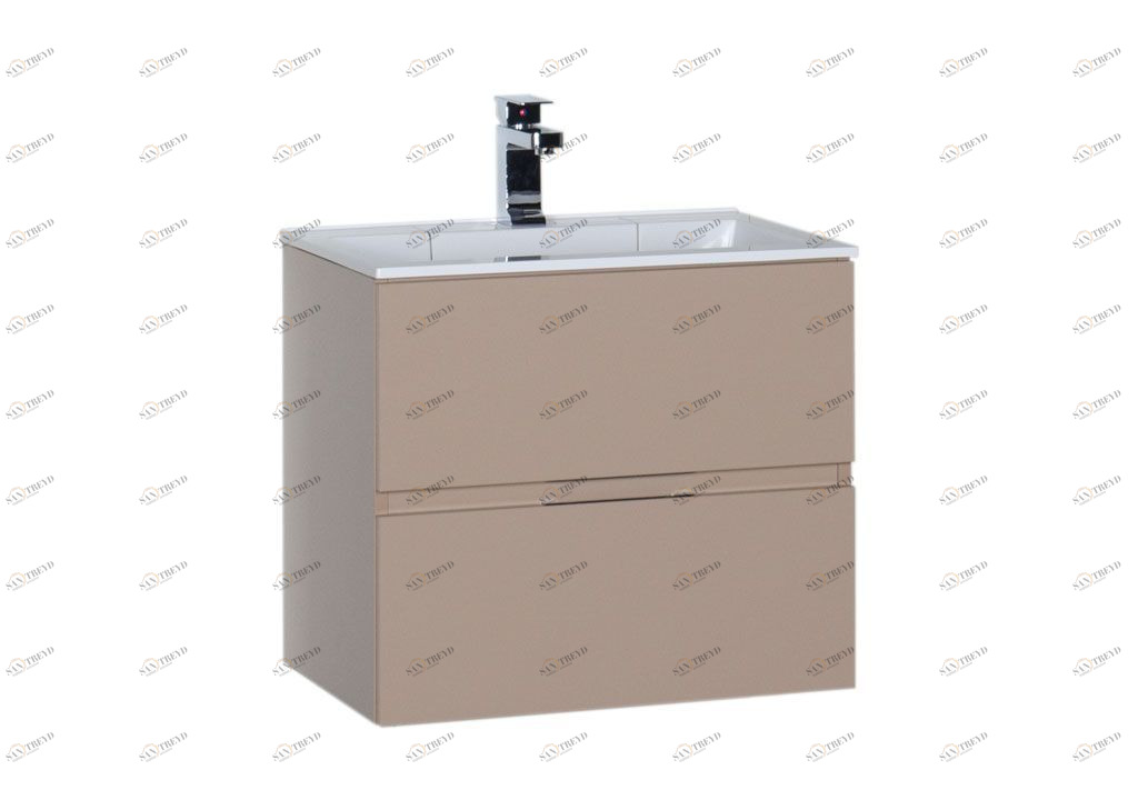 Тумба с раковиной Aquanet Алвита 60 капучино 0018398600181907