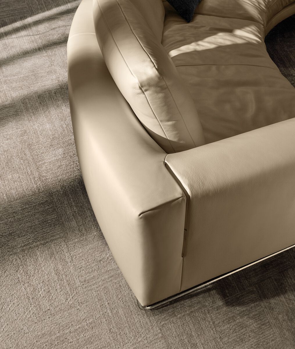 Кожаный модульный изогнутый диван i 4 Mariani Look ARCH-00016554 - Вид №4