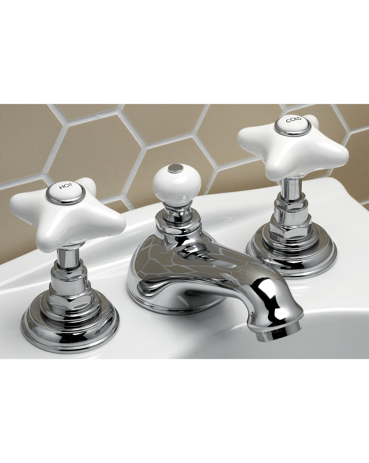 UTWR712 Кран для биде White Rose на 3 отверстия Devon&Devon  - Вид №1