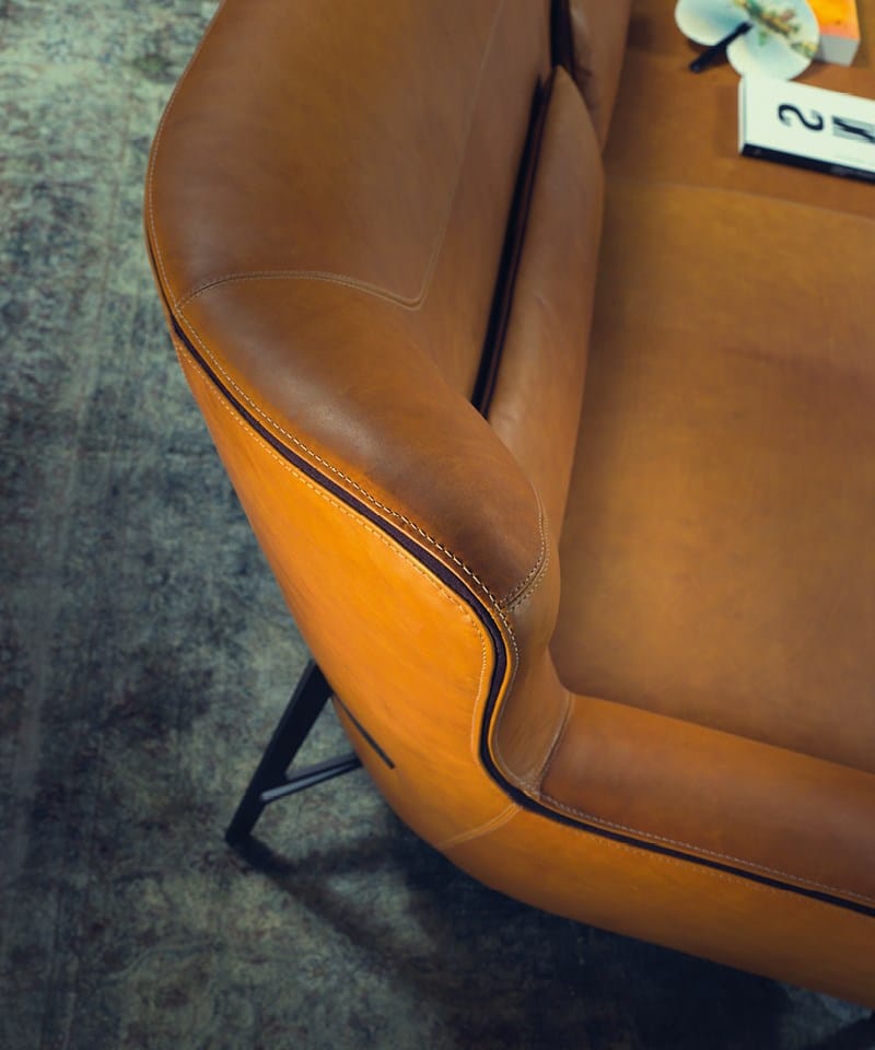 3-местный кожаный диван Borzalino ARCH-00118505 - Вид №3