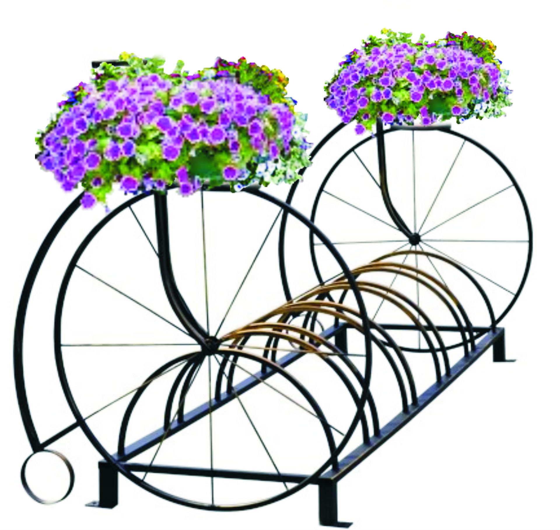 VL101-VO.VP ВЕЛЕС, велопарковка с кашпо вертикального озеленения LAB.Space  - Вид №1