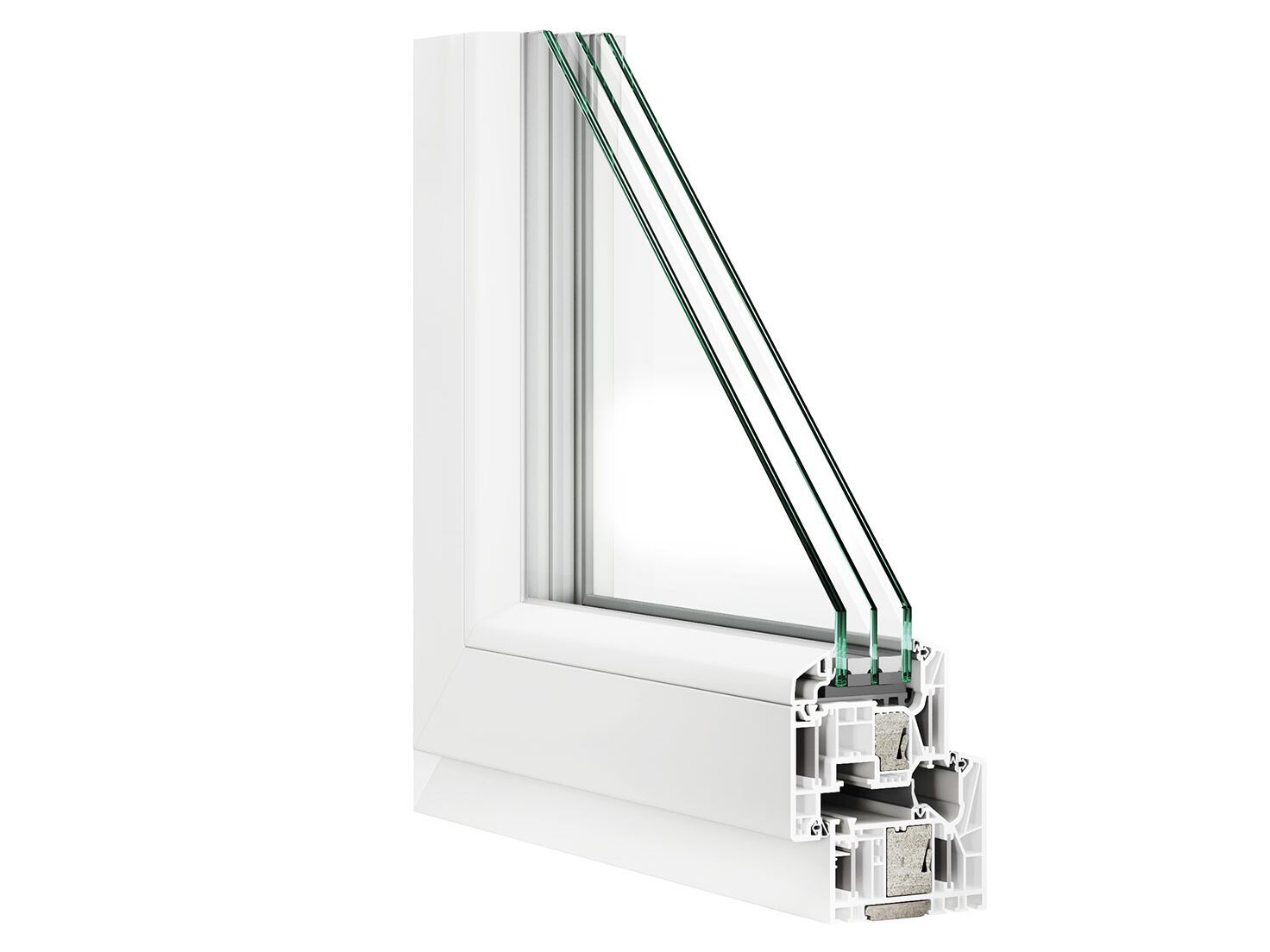 Алюминиевое и ПВХ створчатое окно D&V Serramenti URANO ARCH-00089787 - Вид №2