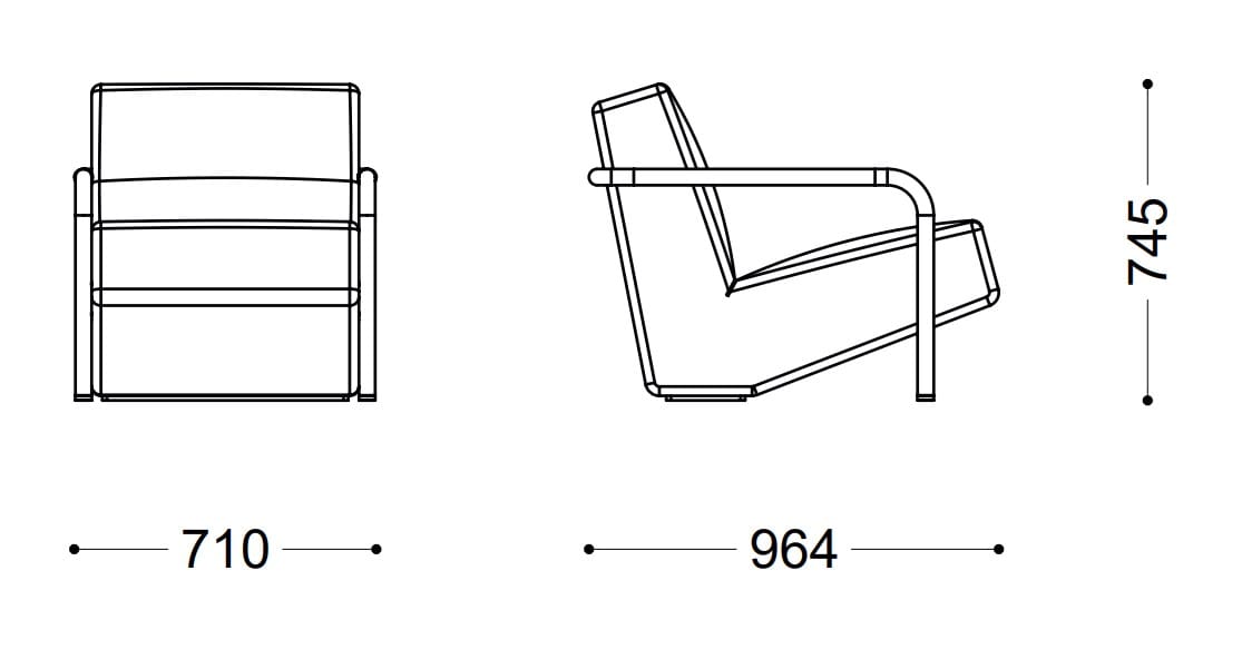 Шерстяное кресло с подлокотниками Porro LULLABY ARCH-00062884 - Вид №2