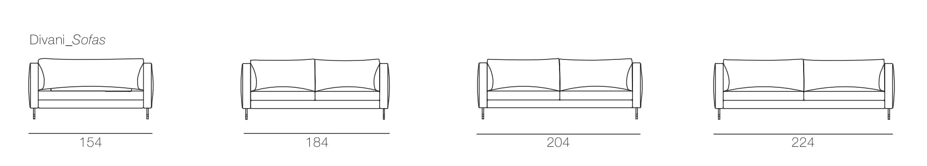 2-местный тканевый диван CTS SALOTTI Ikon ARCH-00080294 - Вид №3