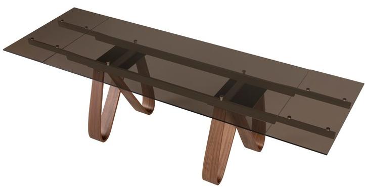 Tonin Casa Раздвижной прямоугольный стол из дерева и стекла sun-id-1472597 - Вид №6