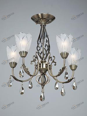 Подвесная люстра Vitaluce V2023/5 VITALUCE ДИЗАЙНЕРСКИЕ 220350 Серебро 