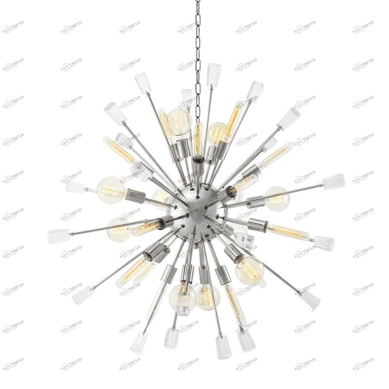 Люстра Tivoli S от Eichholtz хром 109642 EICHHOLTZ ДИЗАЙНЕРСКИЕ, EICHHOLTZ, ШАР 061487 Хром 