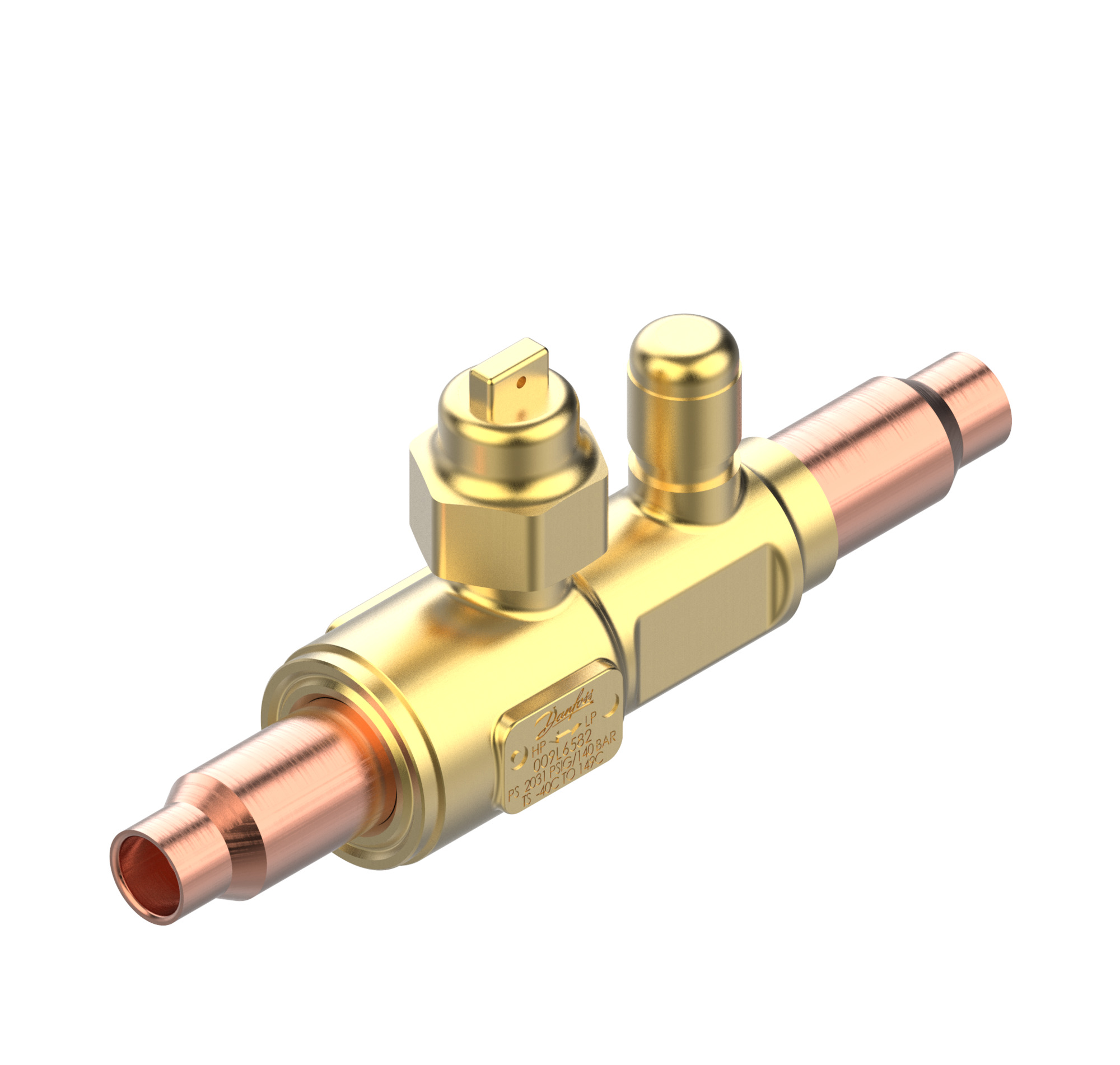 Danfoss GBCT — Запорные шаровые краны для CO2 140 бар GBCT 10s Кран шаровый 009L6582  - Вид №15