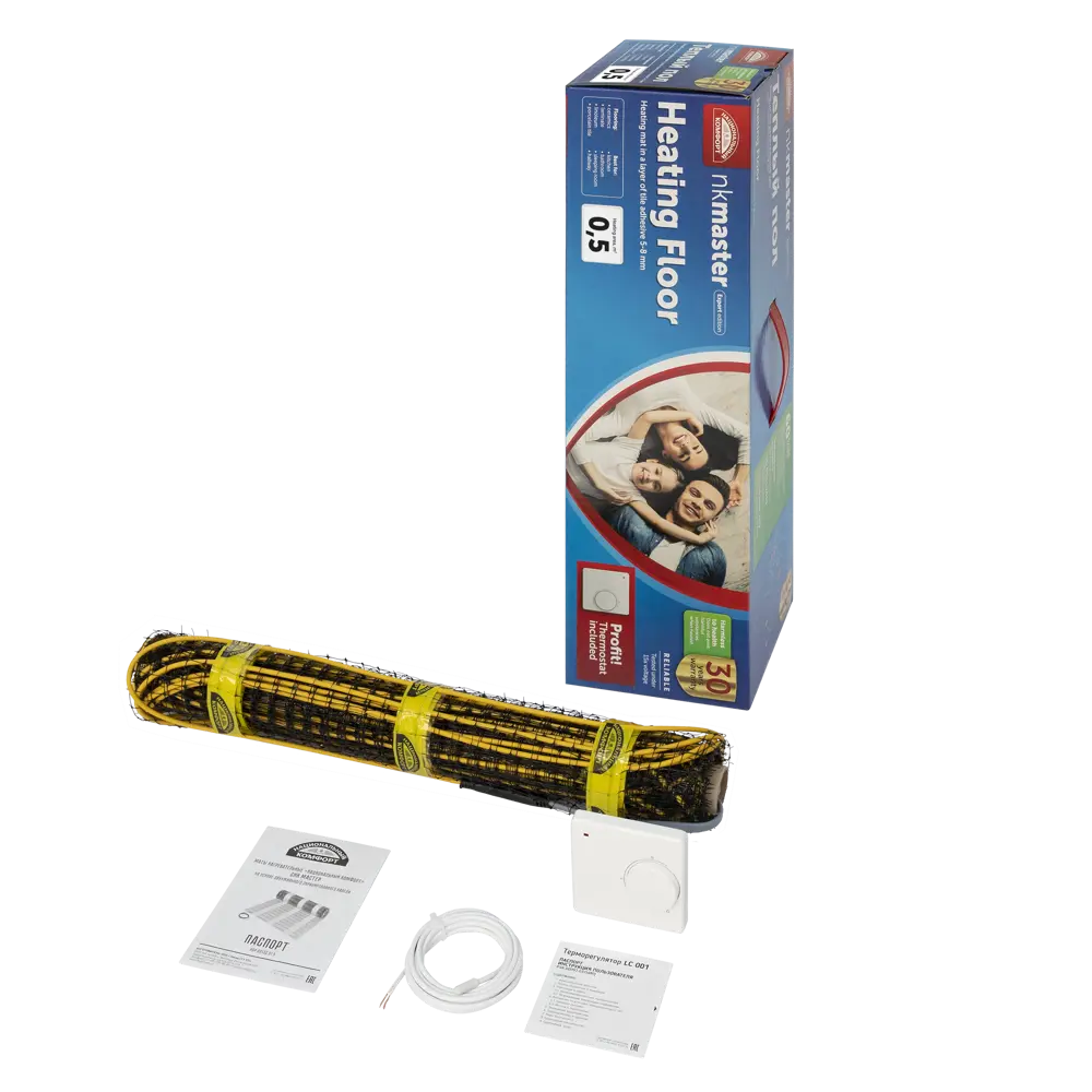 Нагревательный мат для теплого пола Теплолюкс Национальный Комфорт 0.5 м², 75 Вт STLM-2123898 - Вид №2