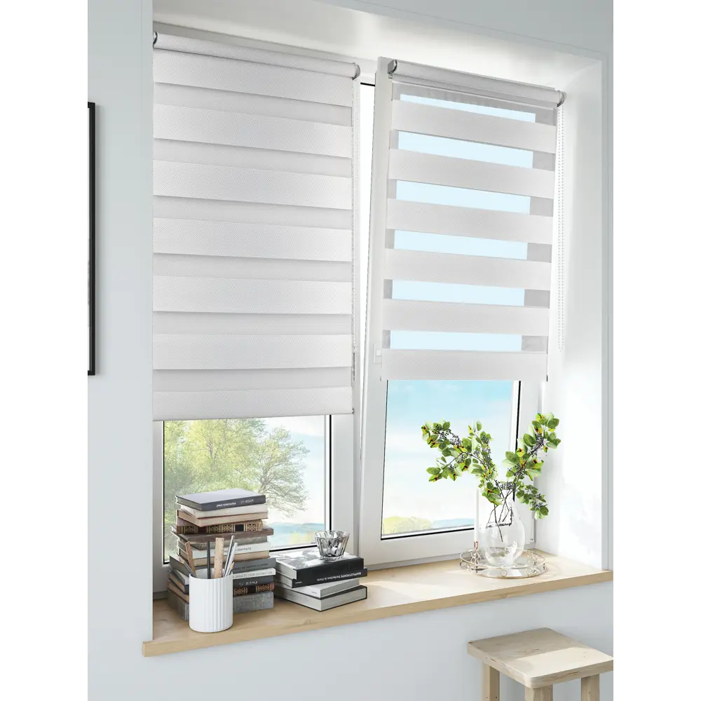 INSPIRE Siberia - Рулонная штора день-ночь 120×190 см белая 85225598 STLM-0060033 - Вид №8