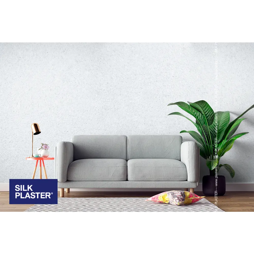 Жидкие обои Silk Plaster Absolute А104 0.87 кг цвет жемчужно-белый 82736059 STLM-2188783  - Вид №3