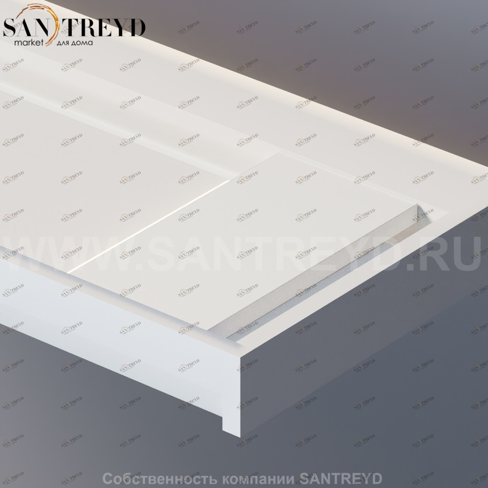 EVOLUZIONE Полка на раковину белая ACOM2038Z Agape