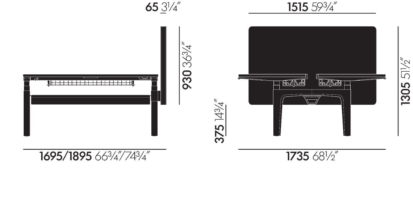 Множественный прямоугольный стол VITRA CDS ARCH-00096468 - Вид №86