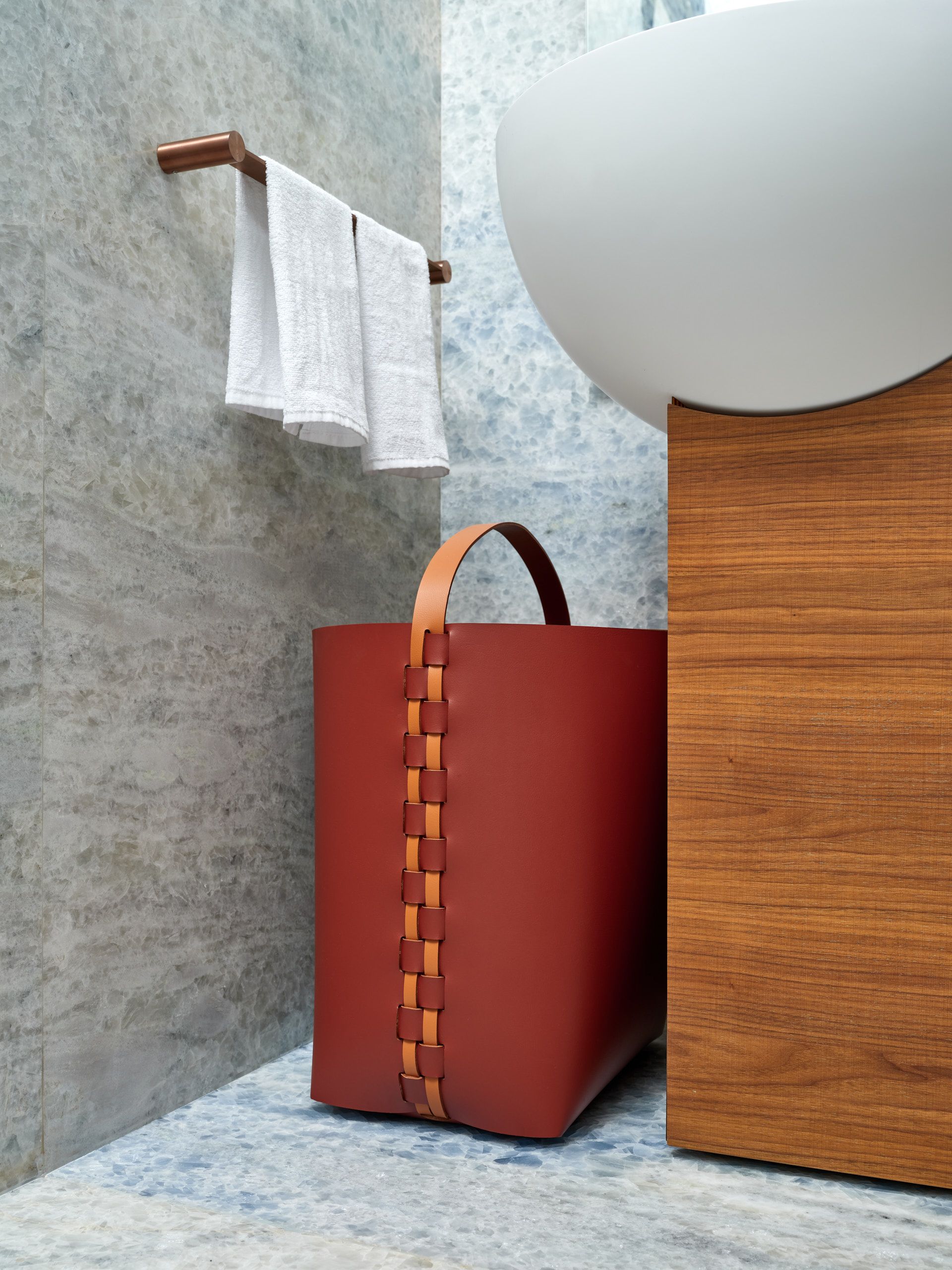 Кожаная корзина ADJ HELENA ARCH-00029392 - Вид №2