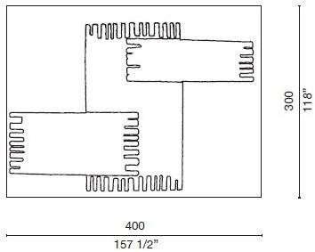 Cappellini Ковер ручной работы из смешанной шерсти и вискозы  Mcp_10  - Вид №3
