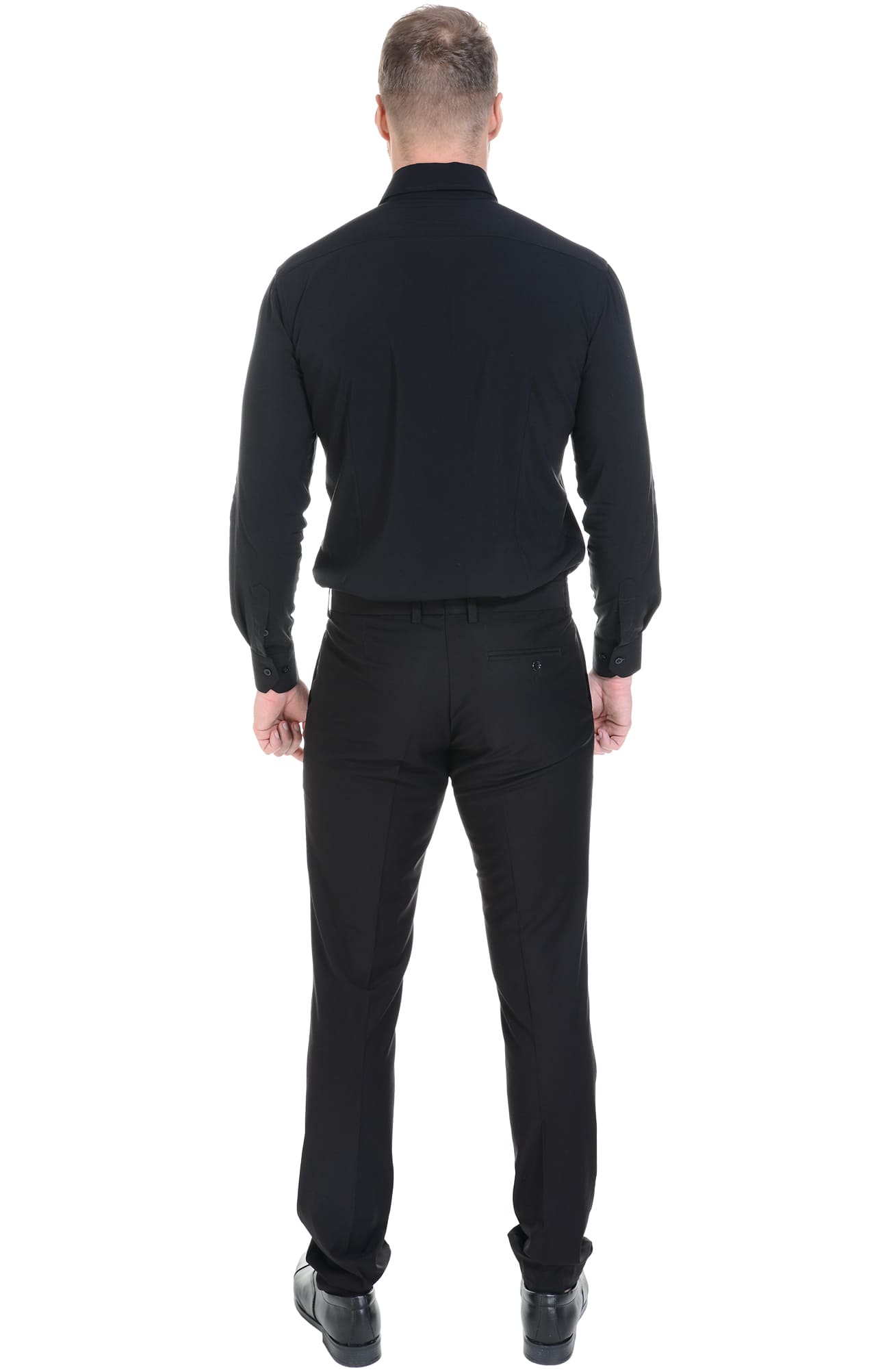 62474 Рубашка мужская  black El-Risto  Корпоративная одежда  размер 39/176-182  - Вид №7