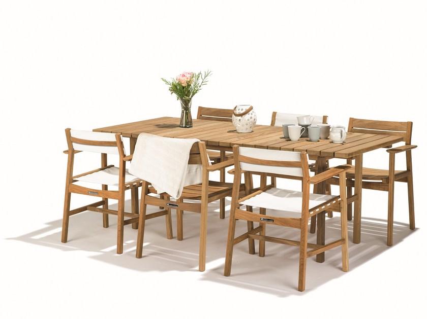 Skargaarden Садовый стул из тика с подлокотниками Djurö sun-id-1499470 - Вид №3