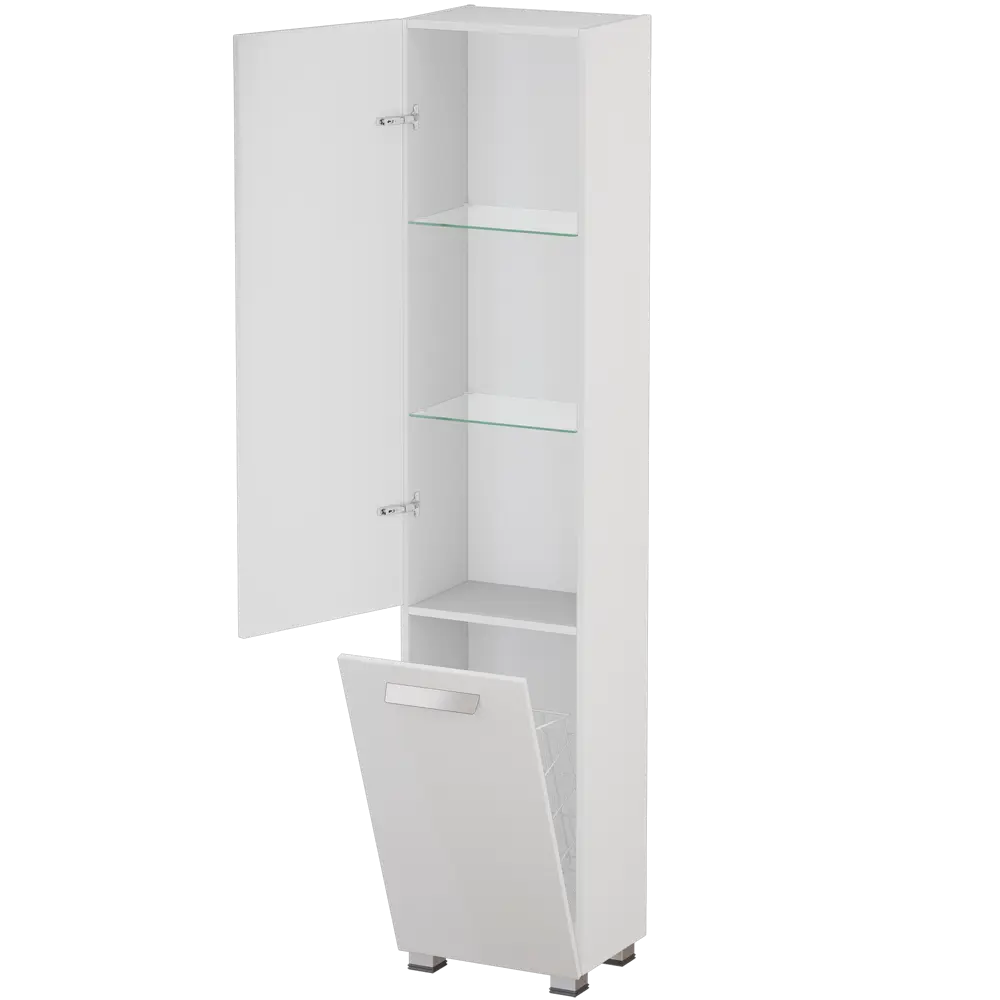 Пенал напольный Hilton 40 см цвет белый VIGO STLM-2148800 - Вид №2