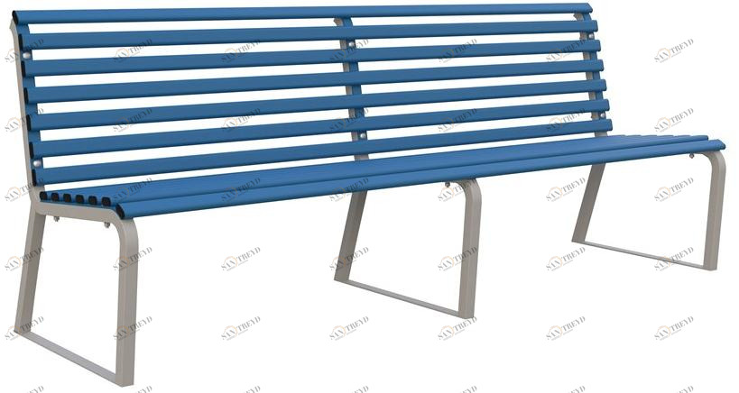 Lazzari Скамья из стали со спинкой sun-id-1495573