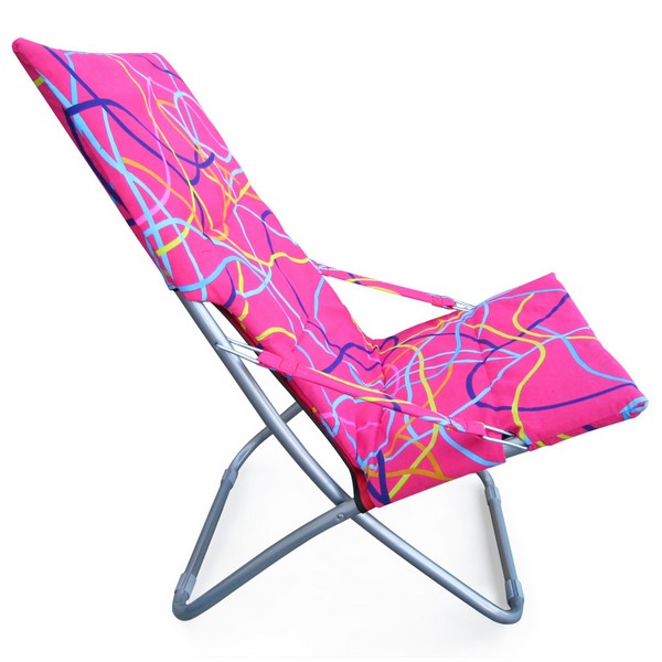 Кресло складное "Белла-3" Pink AFINA  130482 Розовый  - Вид №1