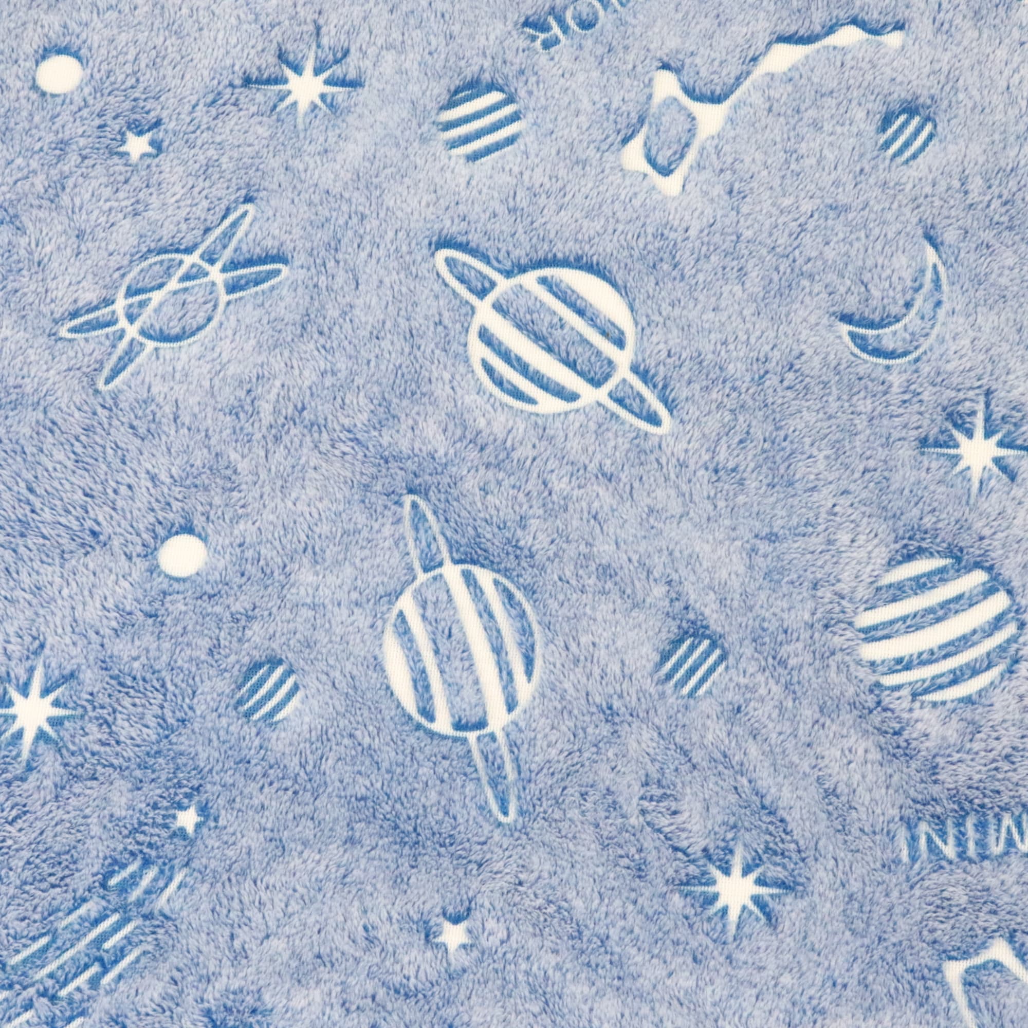 84378940 Плед «» 160x200 см фланель цвет синий Планеты Santreyd  - Вид №1