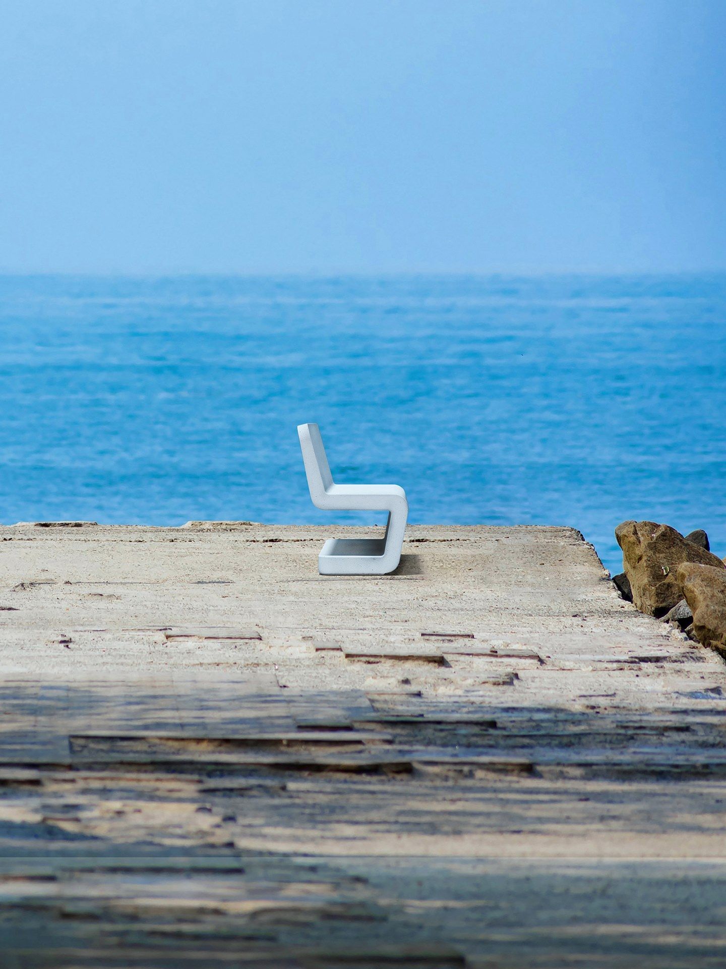 Бетонная скамья со спинкой SIT Flow ARCH-00050572 - Вид №2