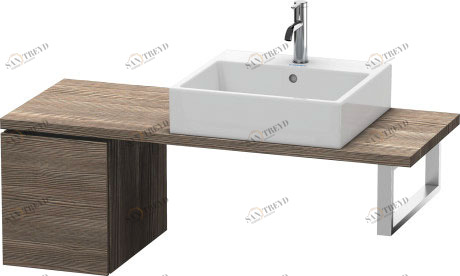 LC582005151 L-Cube Шкафчик для компактной консоли Сосна коричневая, декор Duravit