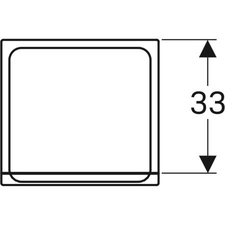 869023000 Шкафчик Geberit Renova Plan однодверный с одним выдвижным ящиком Geberit  - Вид №2