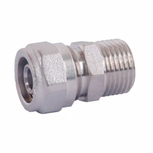 HLV-114301.№.05 Соединитель обжимной HLV c переходом на наружную резьбу